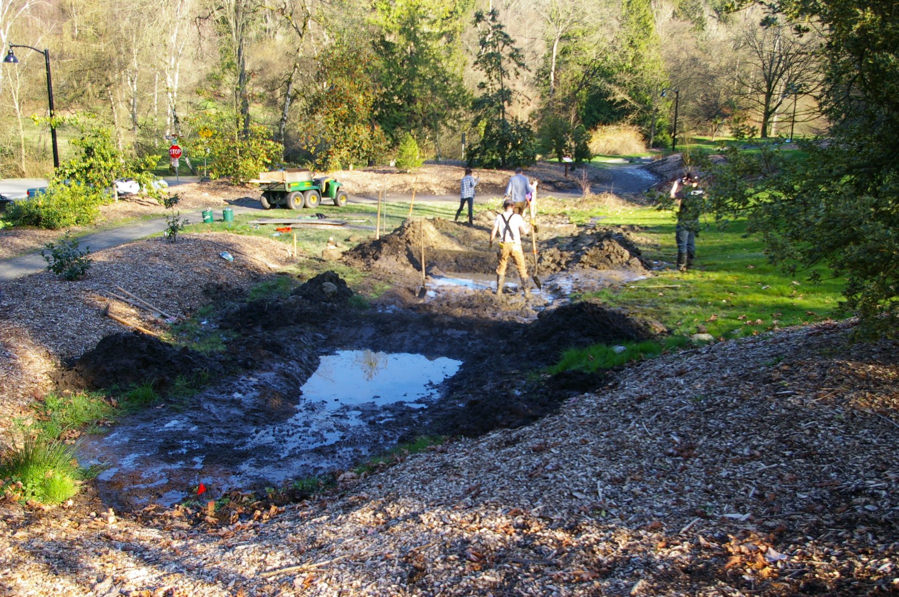 "A-Team" installing weirs