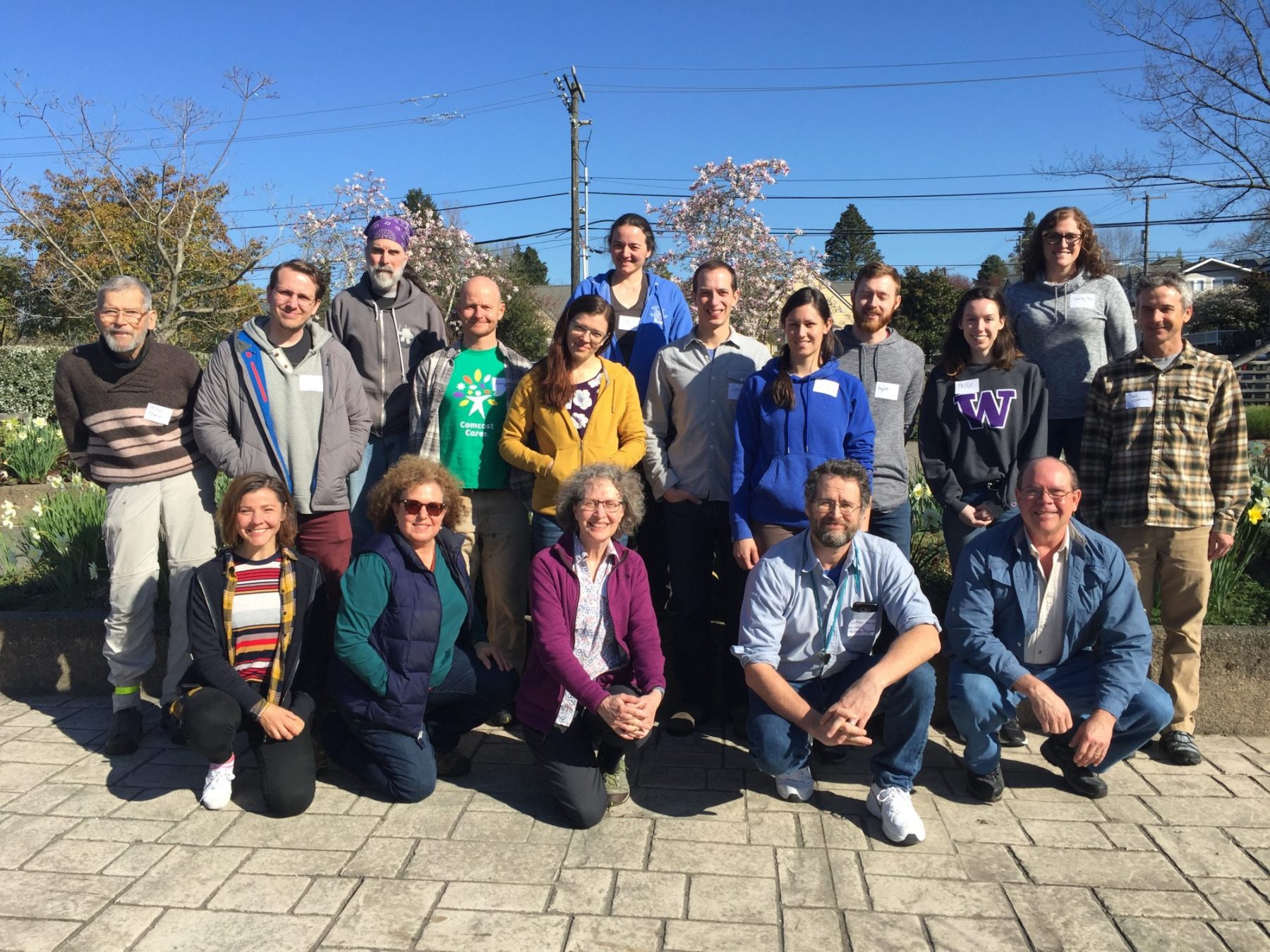 The group of newly trained rare plant monitors in 2019.