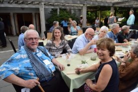 John with friends at the Arboretum Foundation annual meeting, 2018.