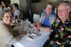 John with colleagues Sarah Reichard and Carrie Cone, 2015.