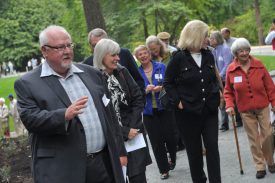 John at the opening for the Pacific Connections Garden, 2008.